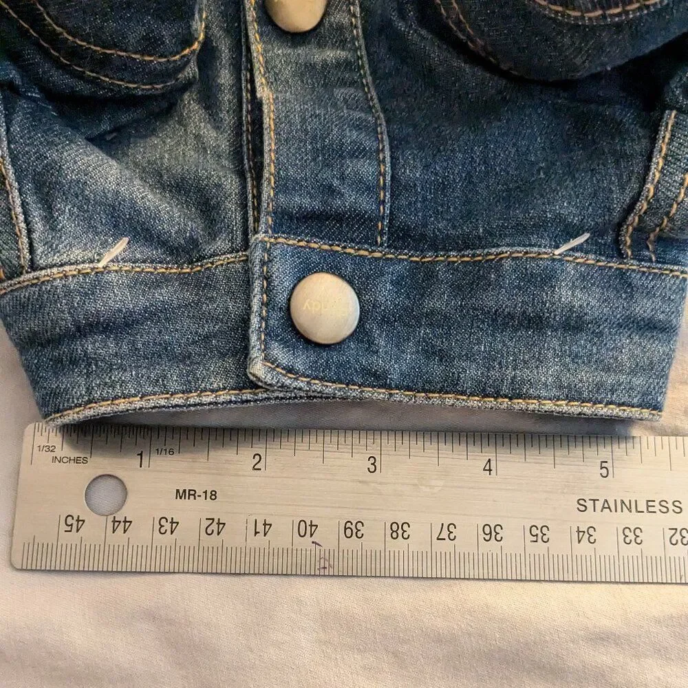 Reddy XS Stylish Denim Dog Jumpsuit - BENEFITS SENIOR RESCUE